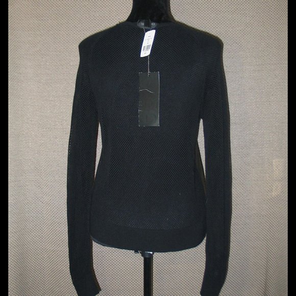 Danier Leather and Mesh Top T0019 - Picture 2 of 3